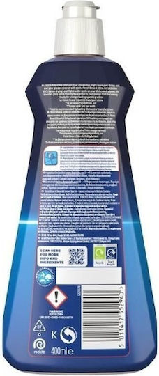 Finish Rinse Aid Brightener Liquid with Lemon Scent 400ml