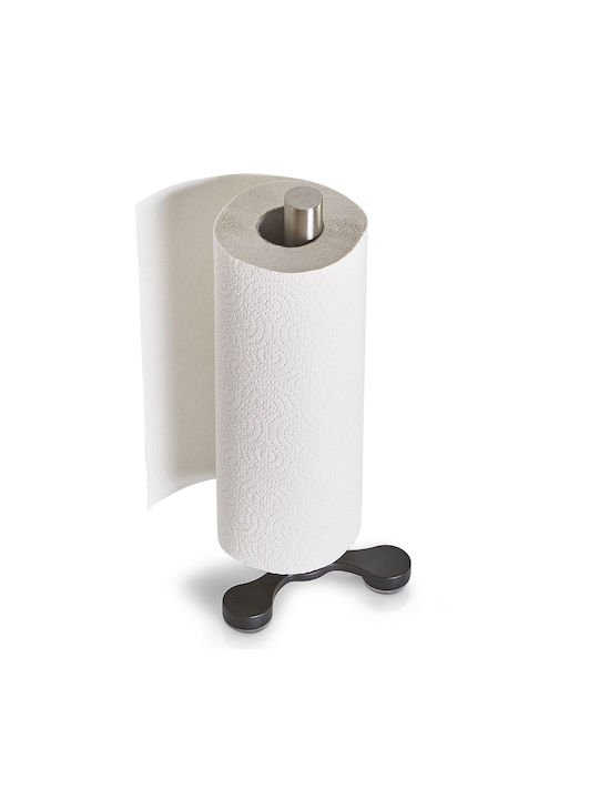 Zeller Metallischer Silberner Papierhandtuchhalter 14x14x33cm