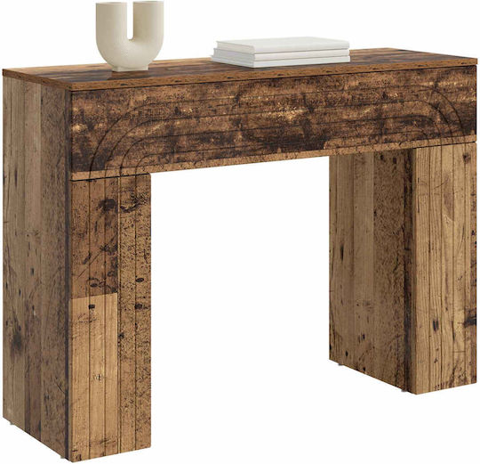 Wooden Console Table Brown L102xW35xH75cm
