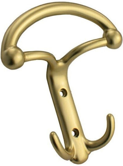 Finetto Metal Wall Hanger With 3 Bronze Hooks 10.7x12.3cm