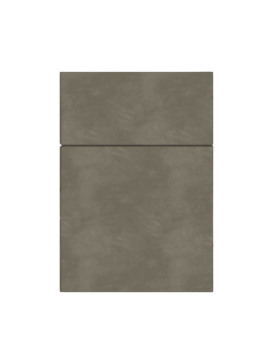 vidaXL Velvet Floor Pillow Light Gray 67x120cm