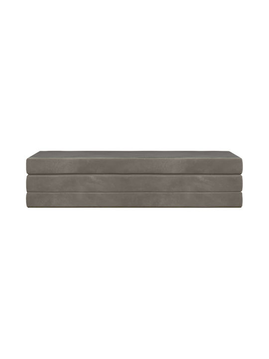 vidaXL Pernă De Podea Din Catifea Gri Deschis 67x180cm