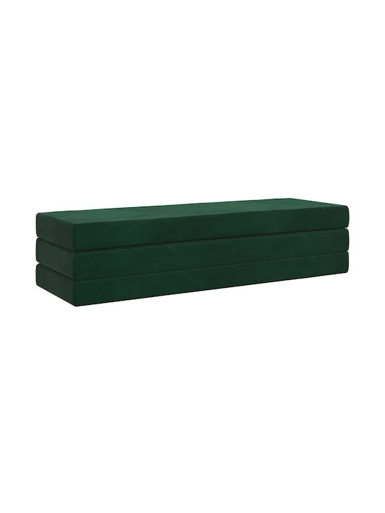 vidaXL Velvet Floor Pillow Green 67x200cm