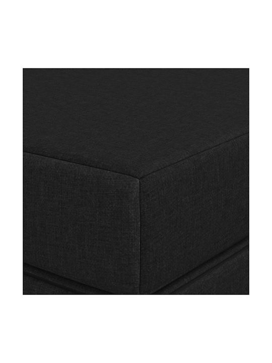 vidaXL Floor Pillow Black 67x120cm