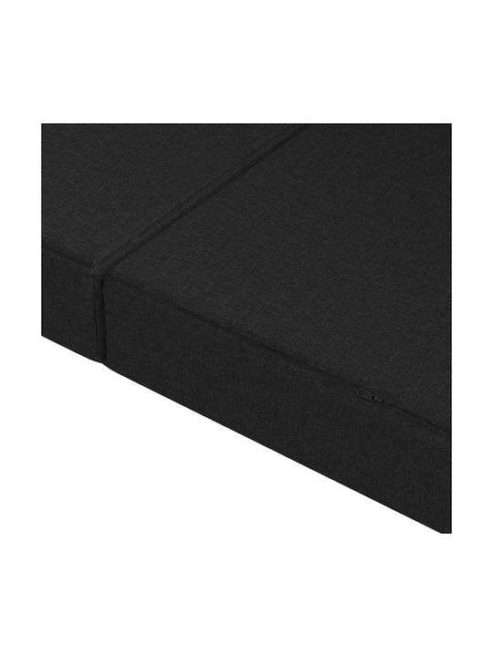 vidaXL Floor Pillow Black 67x140cm