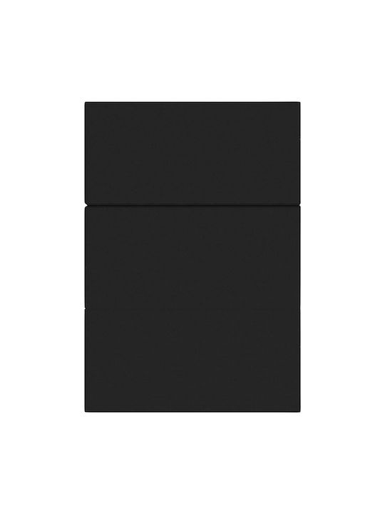 vidaXL Floor Pillow Black 67x140cm