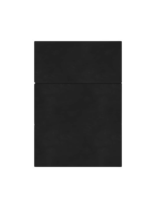 vidaXL Velvet Floor Pillow Black 67x160cm