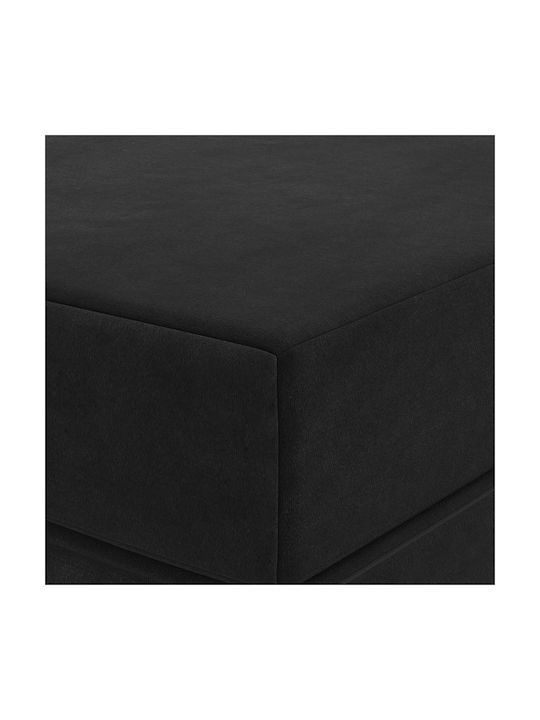 vidaXL Μαξιλάρα Δαπέδου από Βελούδο Μαύρο 67x100εκ.