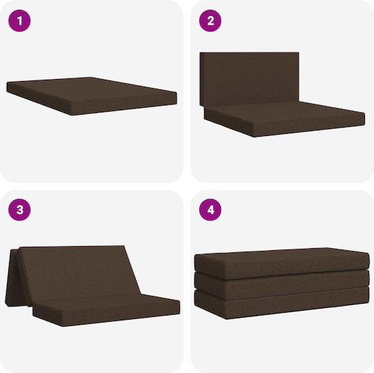 vidaXL Pernă De Podea Taupe 67x160cm