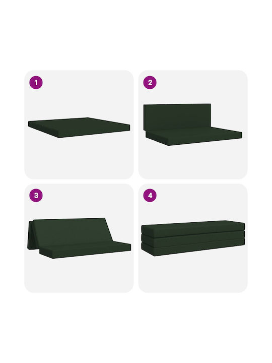 vidaXL Floor Pillow Green 67x200cm