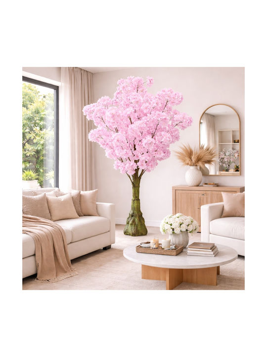 Artificial Decorative Branch Cherry Fuchsia 110cm My Home Luxury