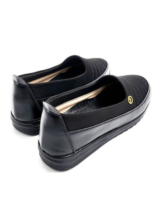 Women's Slip-On Leather Black