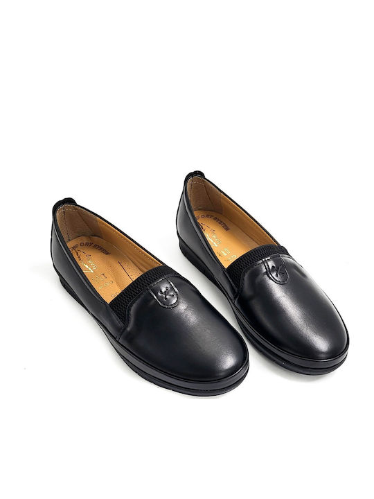 Women's Slip-On Leather Black