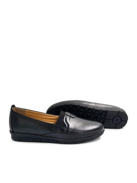 Women's Slip-On Leather Black