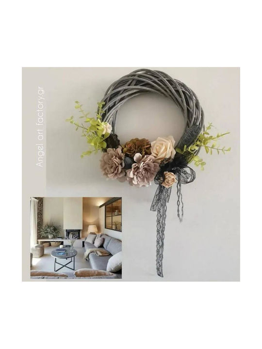 Decorative Wreath Modern Grey