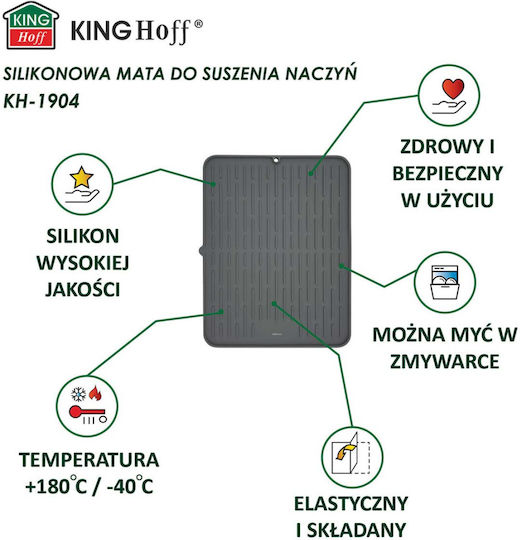 KING Hoff Silikon Trocknungsfläche 42x33cm