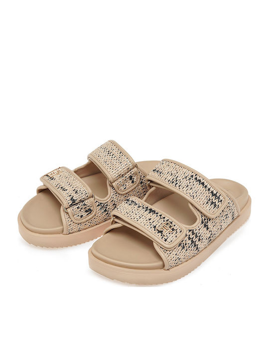 Γυναικεία Σανδάλια Flatforms Μπεζ
