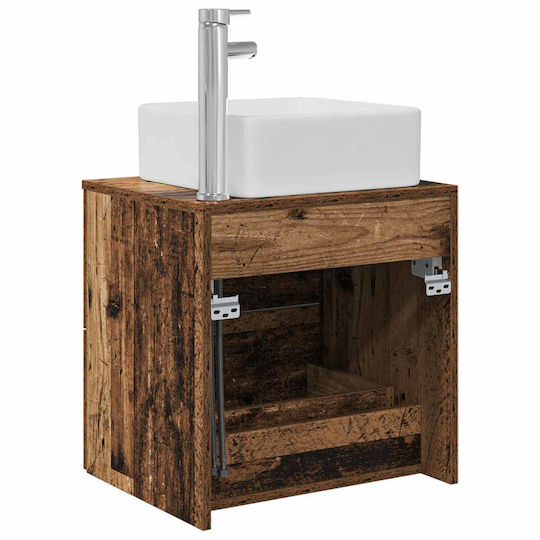 vidaXL Badezimmer Waschtisch-Einheit Ohne Waschbecken M53xB34.5xH63cm Alter Holz
