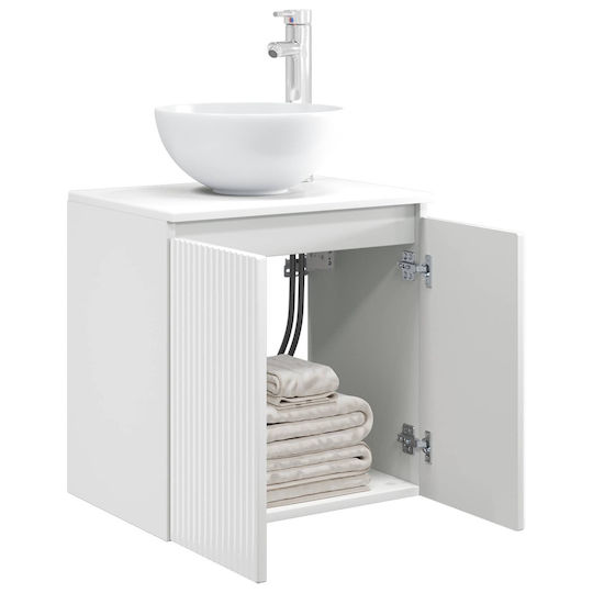 vidaXL Panglică Fără Lavoar M49.5xA41xÎ64.5cm Alb