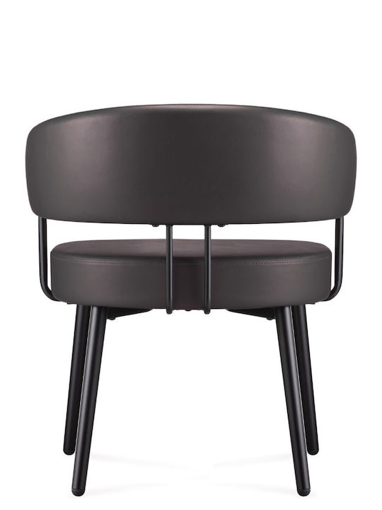 Visitor Chair Symphony in Black Colour 64x55x77cm