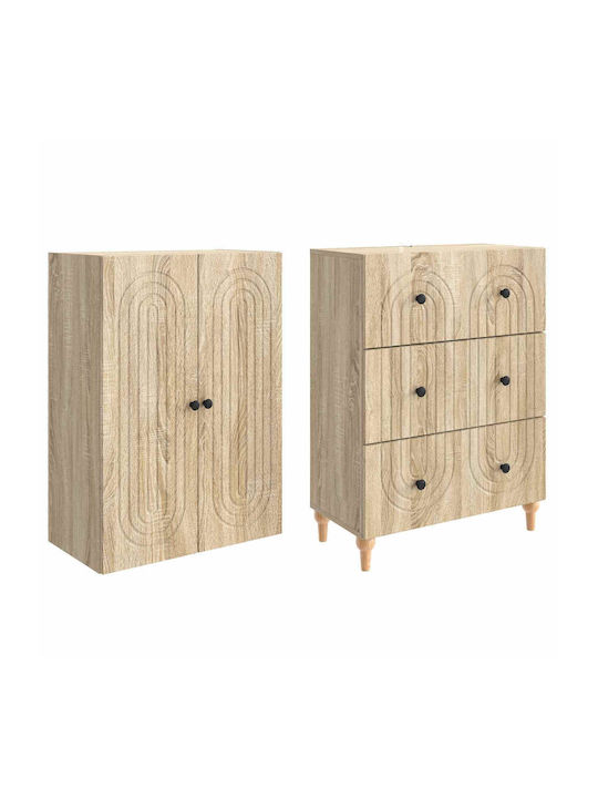 Brown Bookcases (2 Pieces) 66x34.5x90 cm