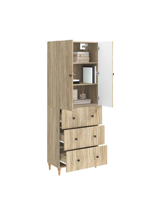 Brown Bookcases (2 Pieces) 66x34.5x90 cm