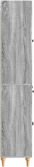 Βιβλιοθήκες Γκρι (2τμχ) 66x34.5x90εκ.