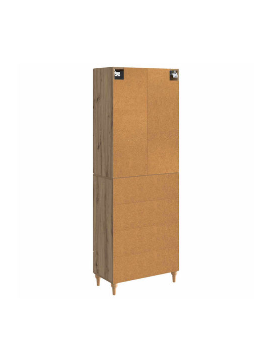 Βιβλιοθήκες Καφέ (2τμχ) 66x34.5x90εκ.