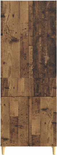 Βιβλιοθήκες Καφέ (2τμχ) 66x34.5x90εκ.