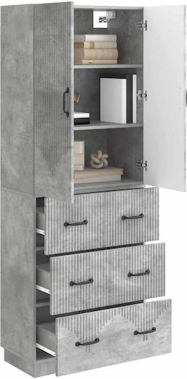 Bücherregale Grau 2 Stück 66x34.5x87cm