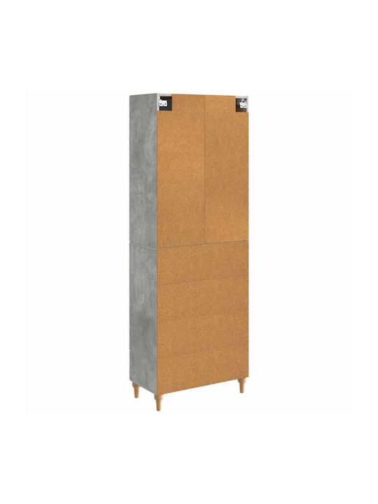 Gray Bookcases (2 Pieces) 66x34.5x95cm