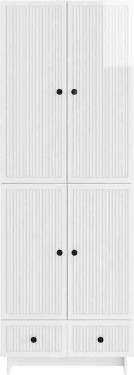 Бели Етажерки (2 Броя) 66x34.5x95 см