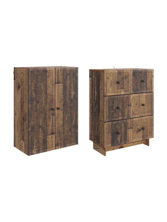 Bücherregale Braune 2Stücke 66x34.5x90cm