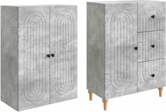 Bibliothek Grau 66x34,5x90cm