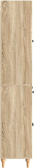 Wall Living Room Cabinet made of Particle Board Brown 66x34.5x90cm