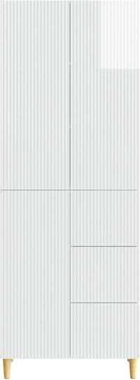 Weißes Bücherregal (2 Stück) 66x34,5x90cm