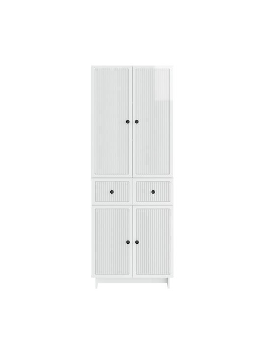 Библиотеки Бели (2 бр.) 66x34.5x90 см