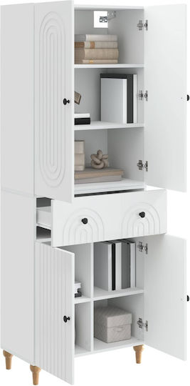 Библиотеки Бели (2 бр.) 66x34.5x90 см