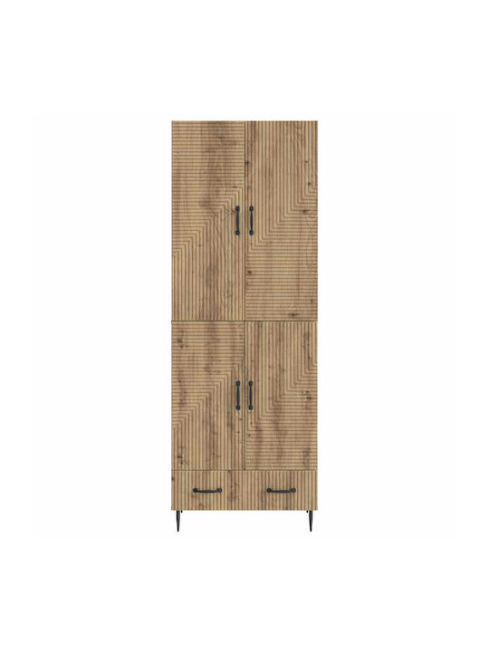 Βιβλιοθήκες Καφέ (2τμχ) 66x34.5x95εκ.