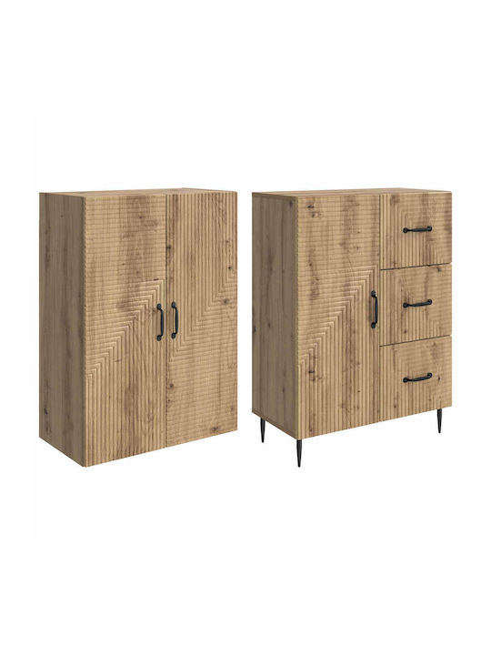 Bücherregale Braune 2Stücke 66x34.5x89.5cm