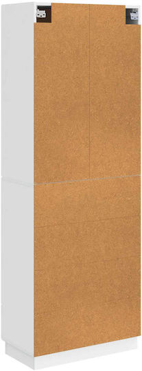 Библиотеки Бели (2 бр) 66x34.5x87 см