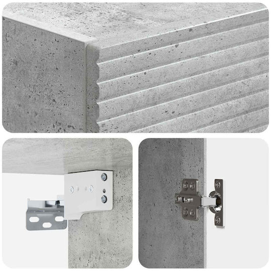vidaXL Στήλη Μπάνιου Τοίχου 33x34.5x90cm Sonoma vidaXL Στήλη Μπάνιου Τοίχου 33x34.5x90cm Sonoma