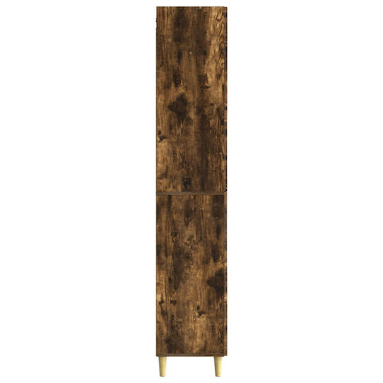 vidaXL Στήλη Μπάνιου Τοίχου Μ33xΒ34.5xΥ90cm Καφέ