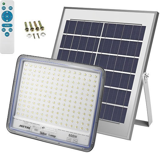 JT Waterproof Solar LED Flood Light 800W With Remote Control IP66