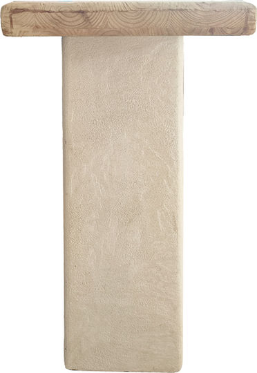 Marila Wooden Console Natural-Ecru L100xW38xH80cm