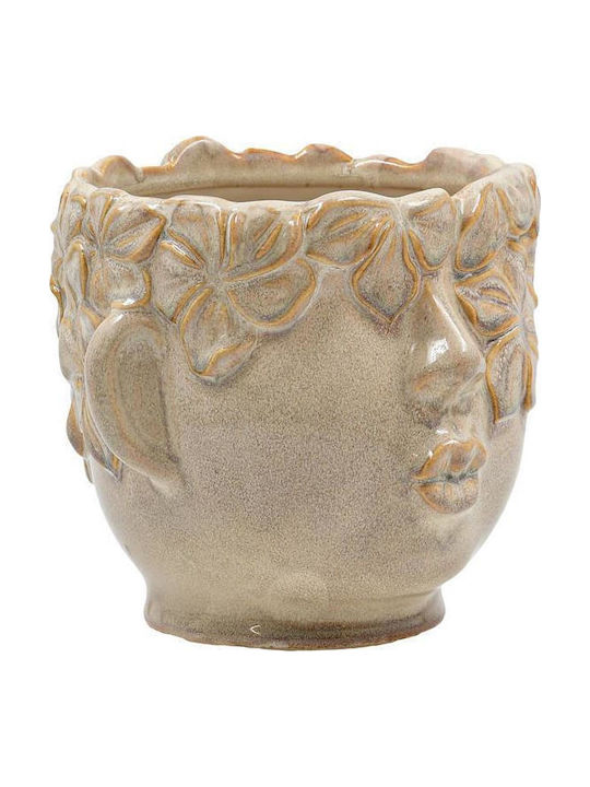 Fylliana Fylliana Keramischer Pflanzentopf Beiges 20x18x16cm