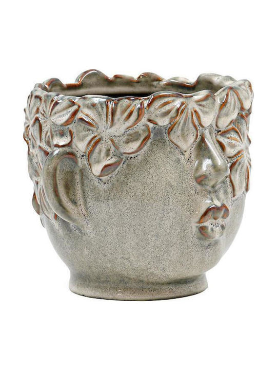 Fylliana Pflanzentopf Keramik Grüner 20x18x16cm Fylliana Pflanzentopf Keramik Grüner 20x18x16cm