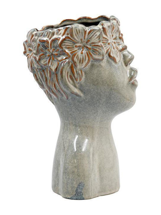 Fylliana Ceramic Green Plant Pot 19x19x29cm