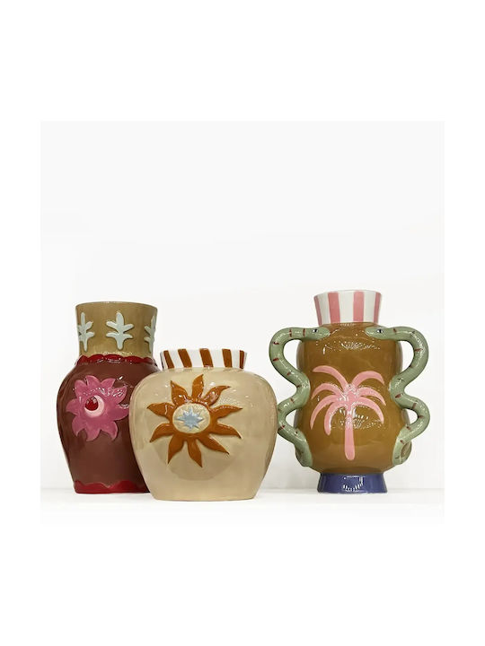 Βάζο Κεραμικό Brown Sun H 21,3 Cm Ø13,4 Cm