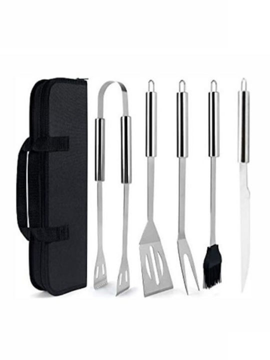Barbecue Tools 5 Pieces Stainless Steel Carrying Case 16179-17